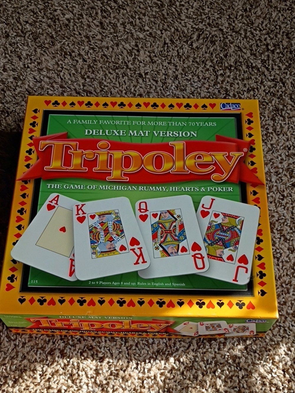 Tripoley Deluxe Mat Version Card Game